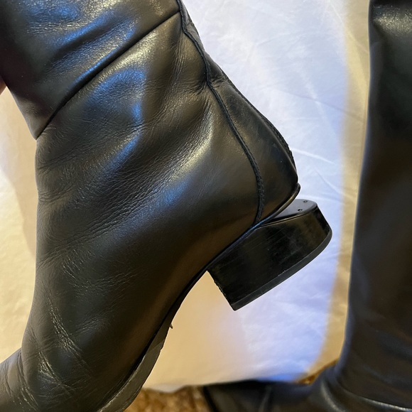 Alexander Wang over-the-knee tall black boots zip size women IT 37.5 / US 7.5 - Picture 7 of 13